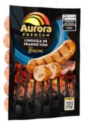 LING AURORA PREMIUM FRANGO BACON 500G