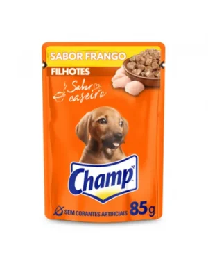 RACAO CHAMP SACHET FRANGO FILHOTE    85G
