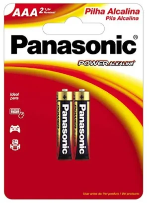 PILHA PANASONIC ALCALINA AAA         2UN
