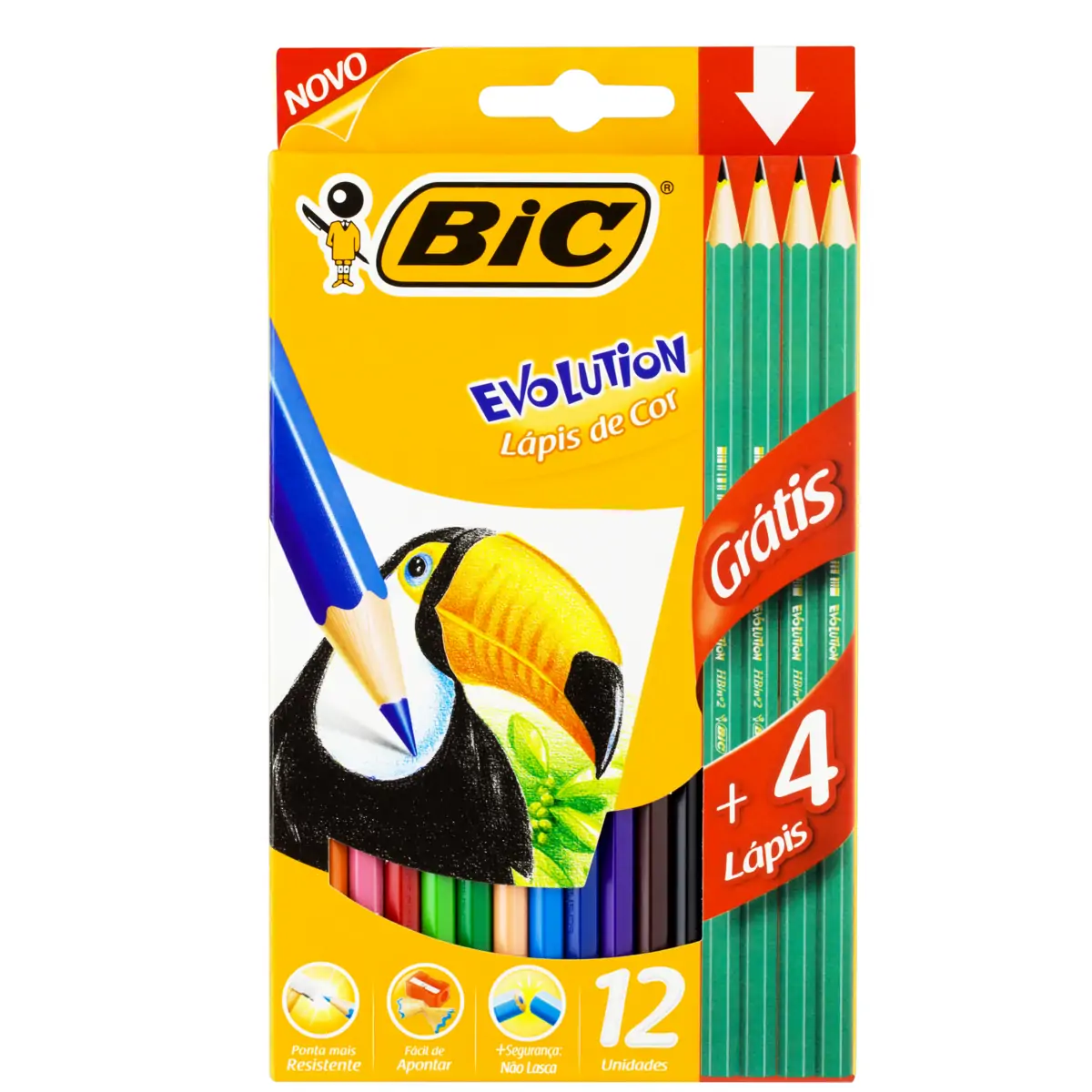 LAPIS COR BIC EVOLUTION C/12          UN