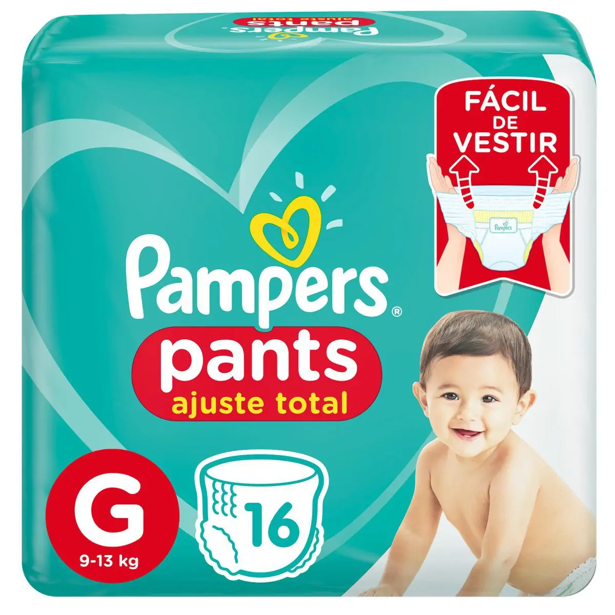 FRALDA PAMPERS PANTS  G             16UN
