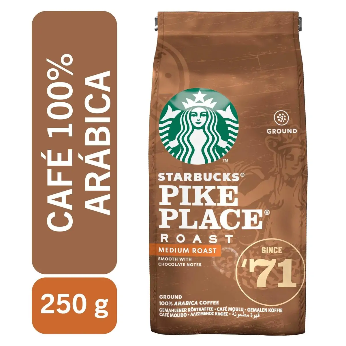 CAFE STARBUCKS PIKE PLACE ROAST  250G