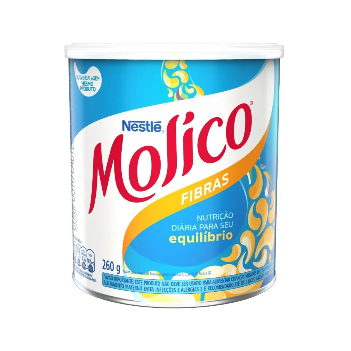 LEITE PO MOLICO FIBRAS              260G
