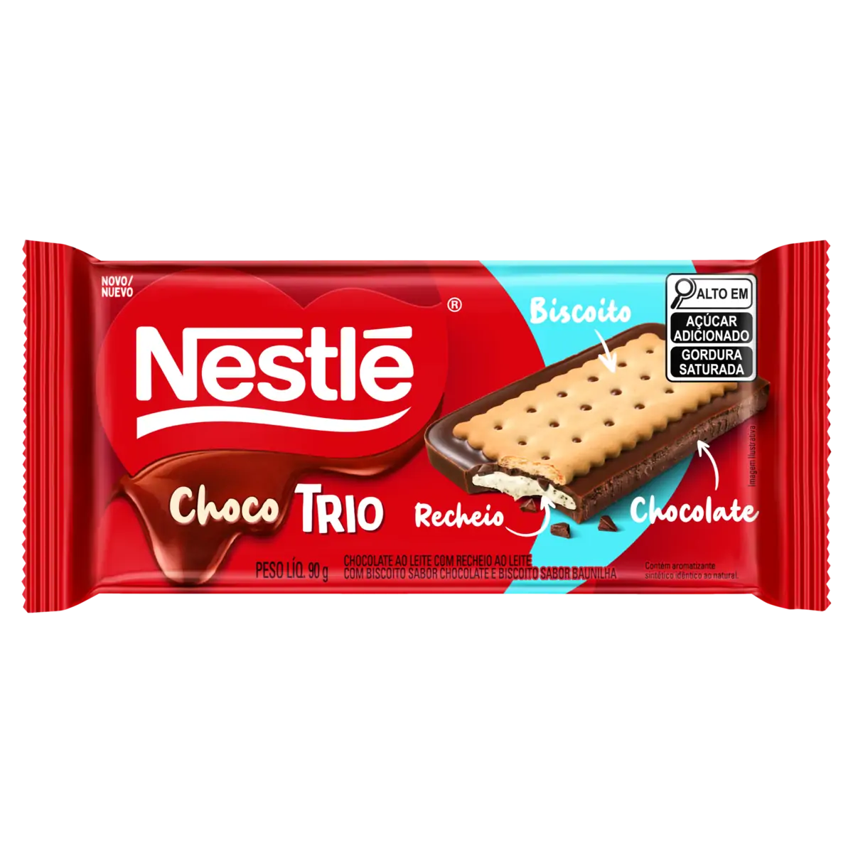 BISC NESTLE CHOCO TRIO LEITE         90G