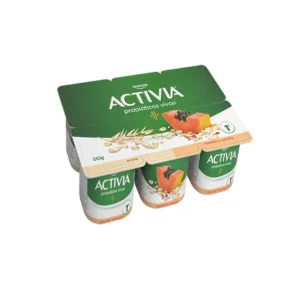 ACTIVIA POLPA MAMAO CEREAIS C/6     510G