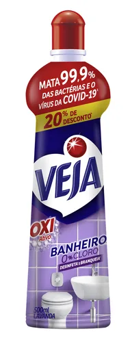 LIMP VEJA BANHEIRO 0%CLORO LAVAND  500ML