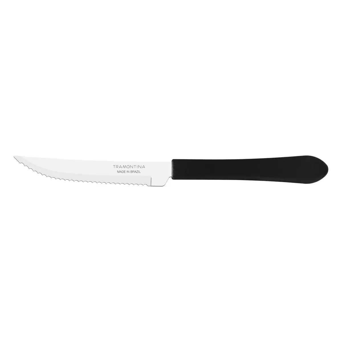 FACA CHURRASCO TRAMONTINA INOX PRETA  UN