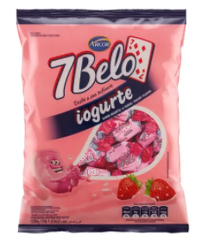 BALAS 7 BELO IOGURTE IOGURTE        500G