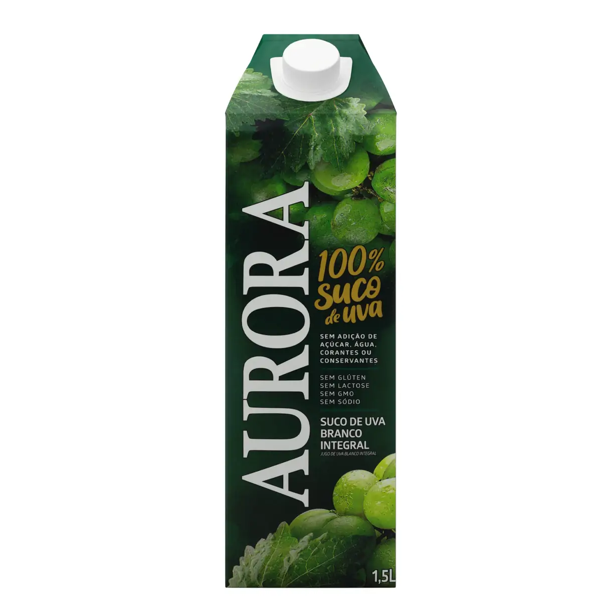 SUCO UVA AURORA INTEGRAL BCO 100% 1L
