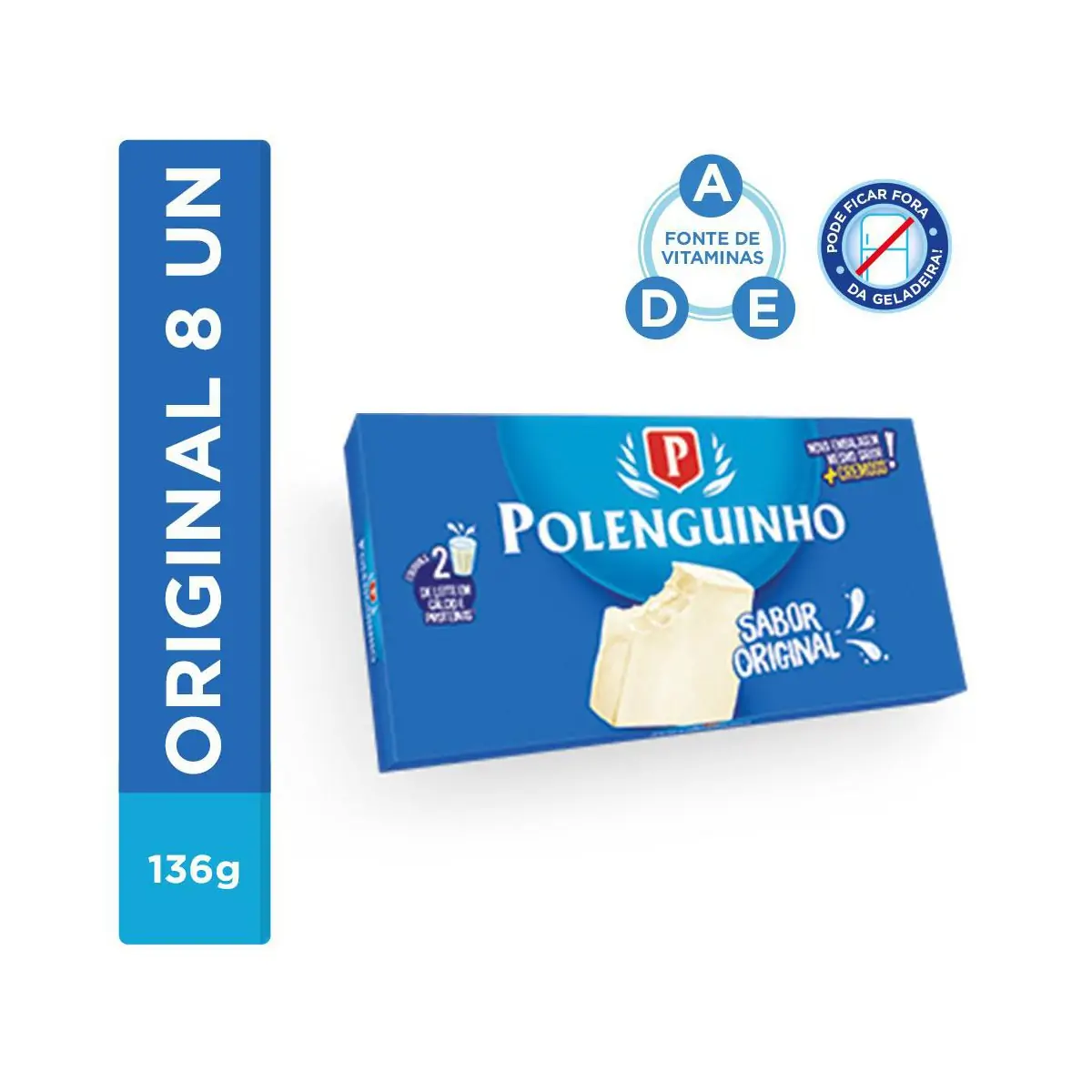 QUEIJO POLENGHI TRADICIONAL C/8   136GR