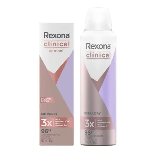 DESOD AERO REXONA CLINICAL EXT.DRY 150ML