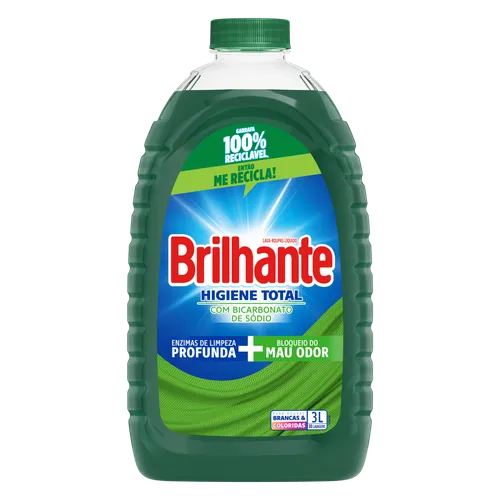 LAVA ROUPA LIQ BRILHANTE HIG. TOTAL   3L