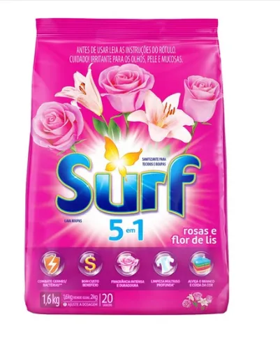 DETERG.PO SURF ROSA FLOR DE LIZ 1.6KG