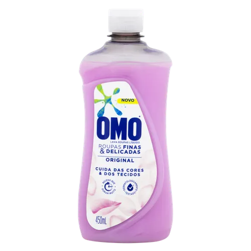 LAVA ROUPA LIQ OMO FINAS DELICADAS 450ML