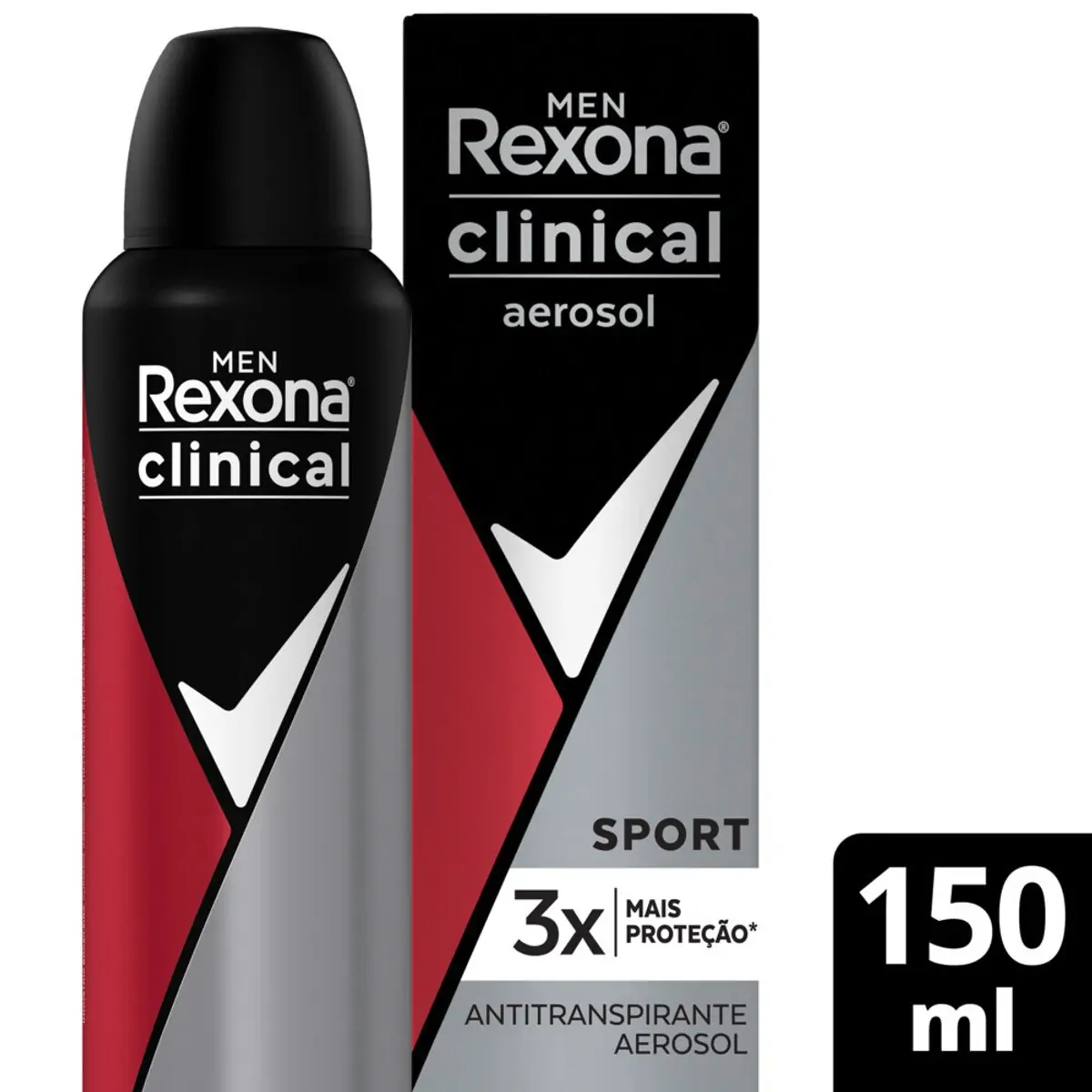 DESOD AERO REXONA CLINICAL SPORT 150ML