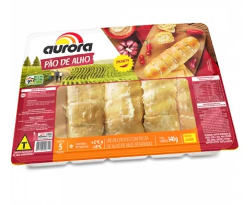PAO ALHO AURORA APIMENTADO      340G