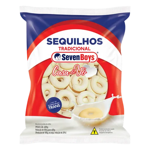 BISC SEVEN BOYS SEQUILHINHOS        400G