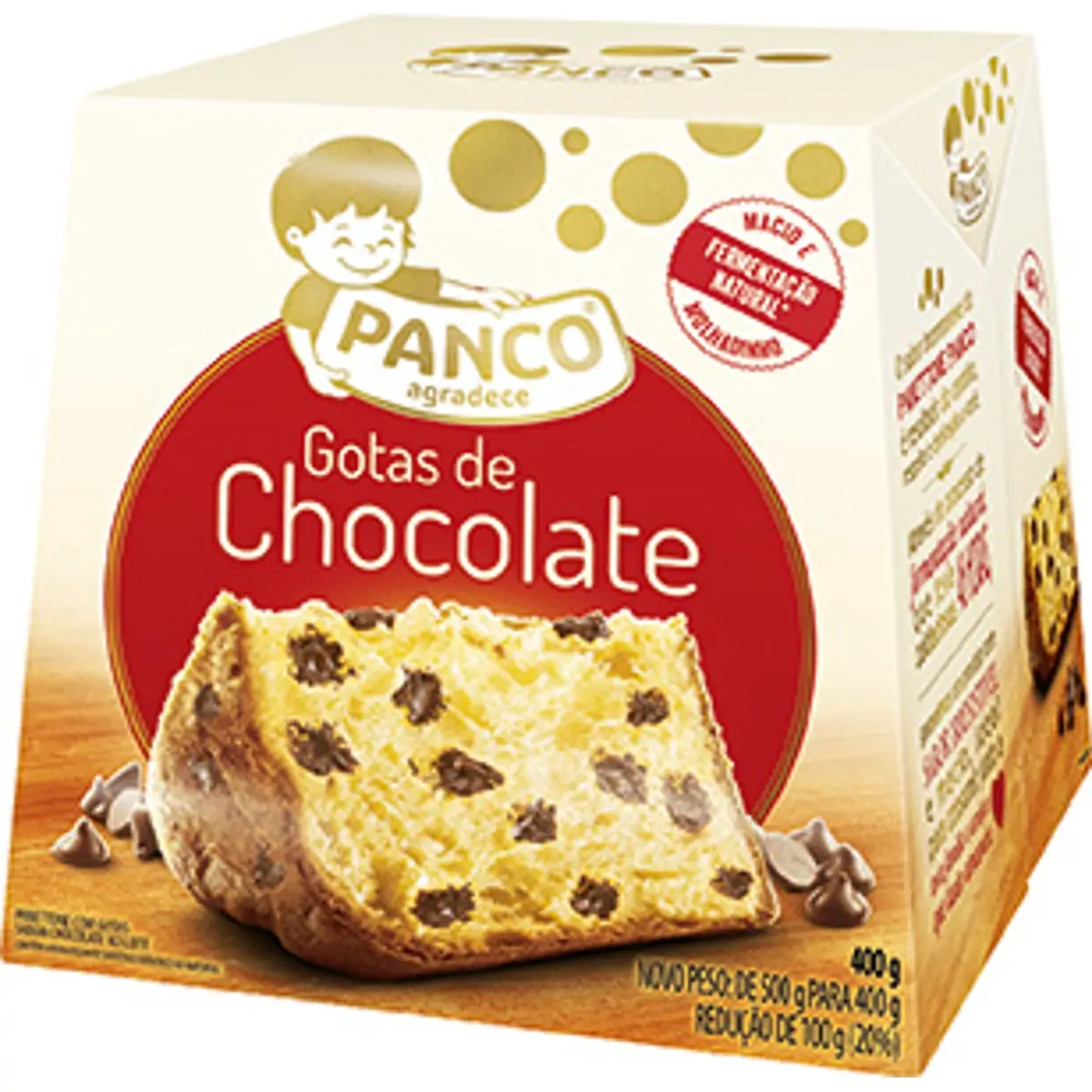PANETTONE PANCO GOTAS D/CHOC  400G