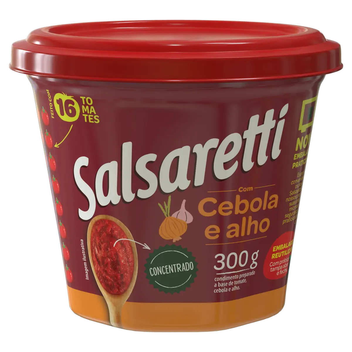 EXTRATO TOMATE SALSARETTI CEB ALHO  300G