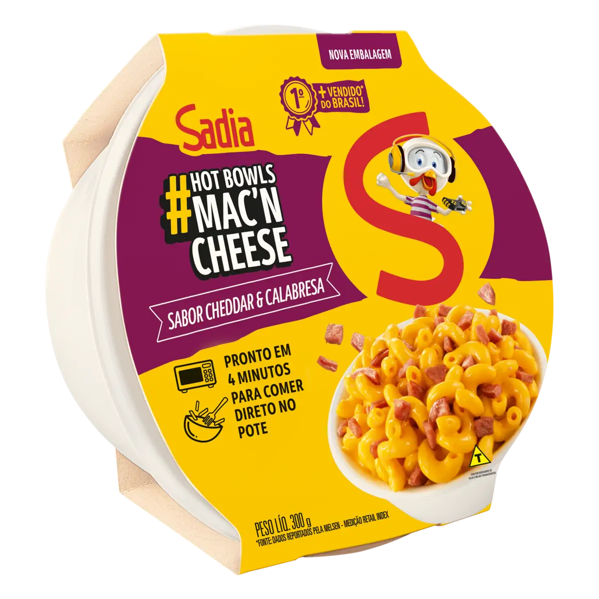 MAC. MAC'N CHEESE CHED/CALAB SADIA 300G