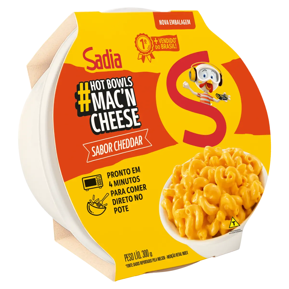 MAC. MAC'N CHEESE CHEDDAR SADIA 300G