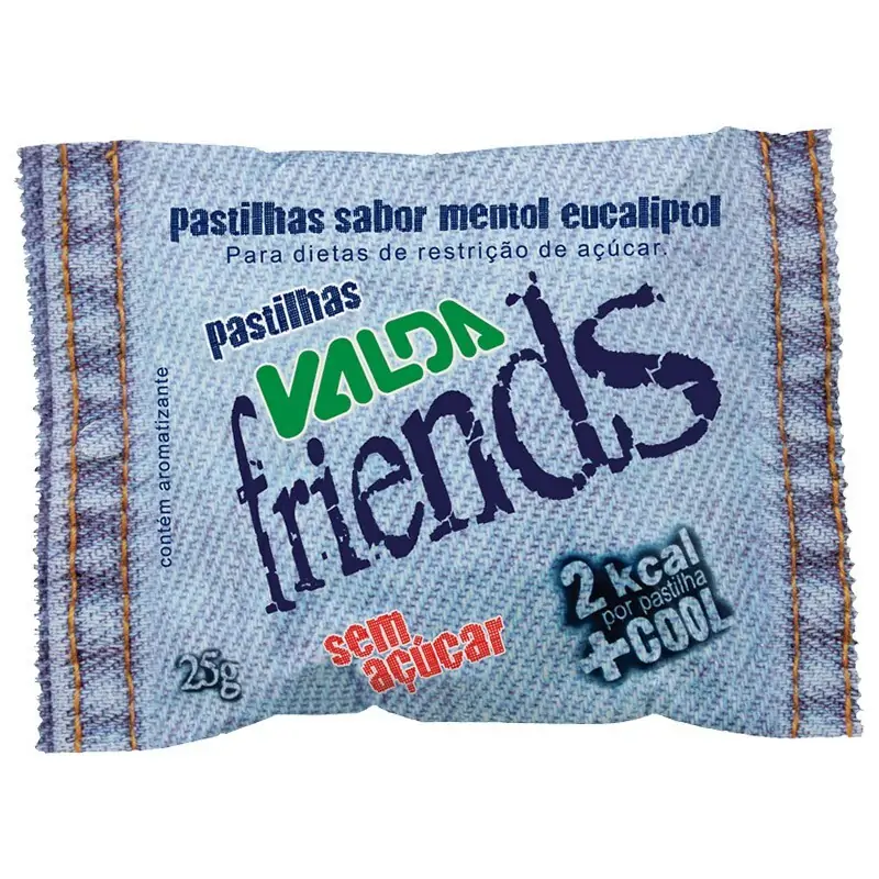 PASTILHA VALDA FRIENDS MENTA SACHE   25G