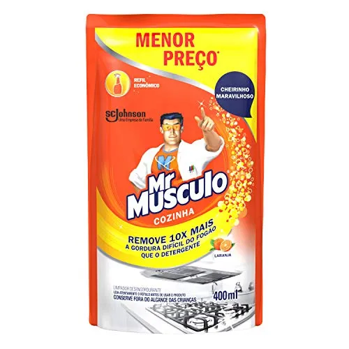 MR MUSCULO COZINHA LARANJA REFIL  400ML