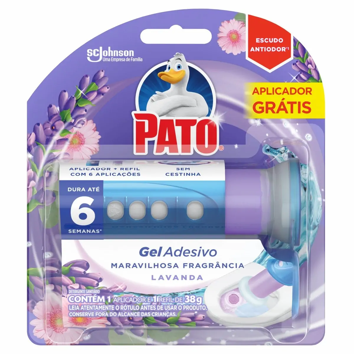 PATO GEL ADESIVO LAVANDA           UN