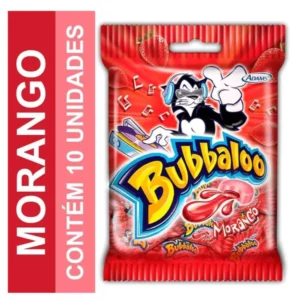 GOMA DE MASC BUBBALOO MORANGO  50G