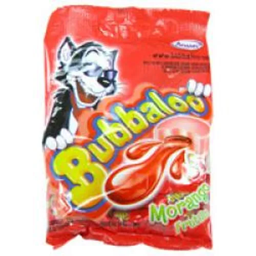GOMA DE MASC BUBBALOO MORANGO  50G