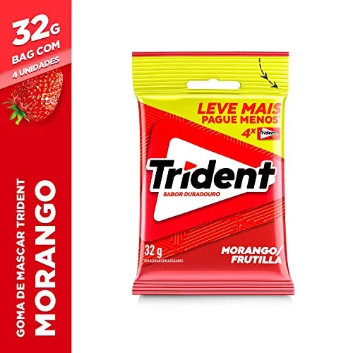 GOMA MASCAR TRIDENT MORANGO          32G