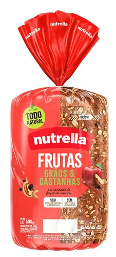 PAO NUTRELLA SUPREME FR.GRAOS/ CAST 500G
