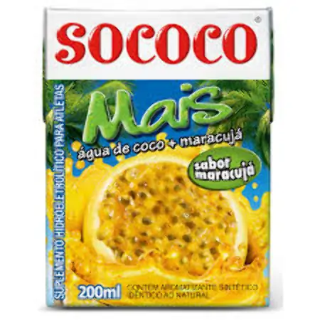 AGUA COCO SOCOCO MARACUJA TP   200ML