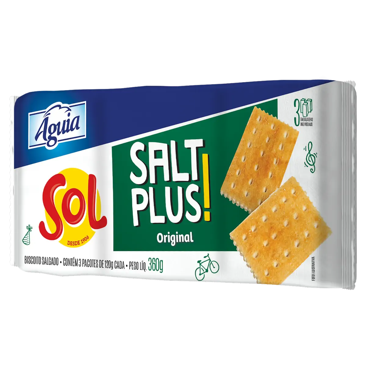 BISC AGUIA SALT PLUS ORIGINAL    360G