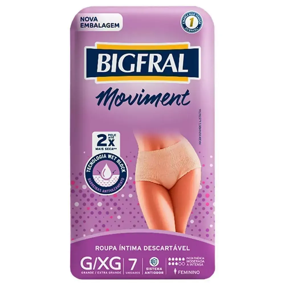 FRALDA BIGFRAL MOVIMENT G/XG 7UN
