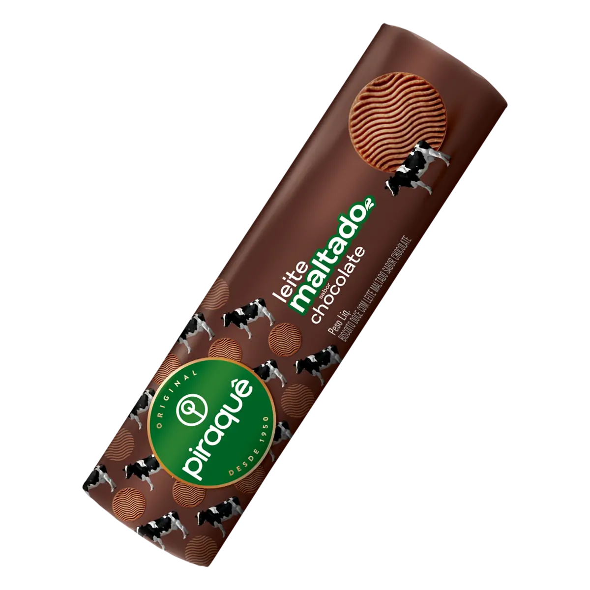 BISC PIRAQUE LEITE MALTADO CHOC     132G