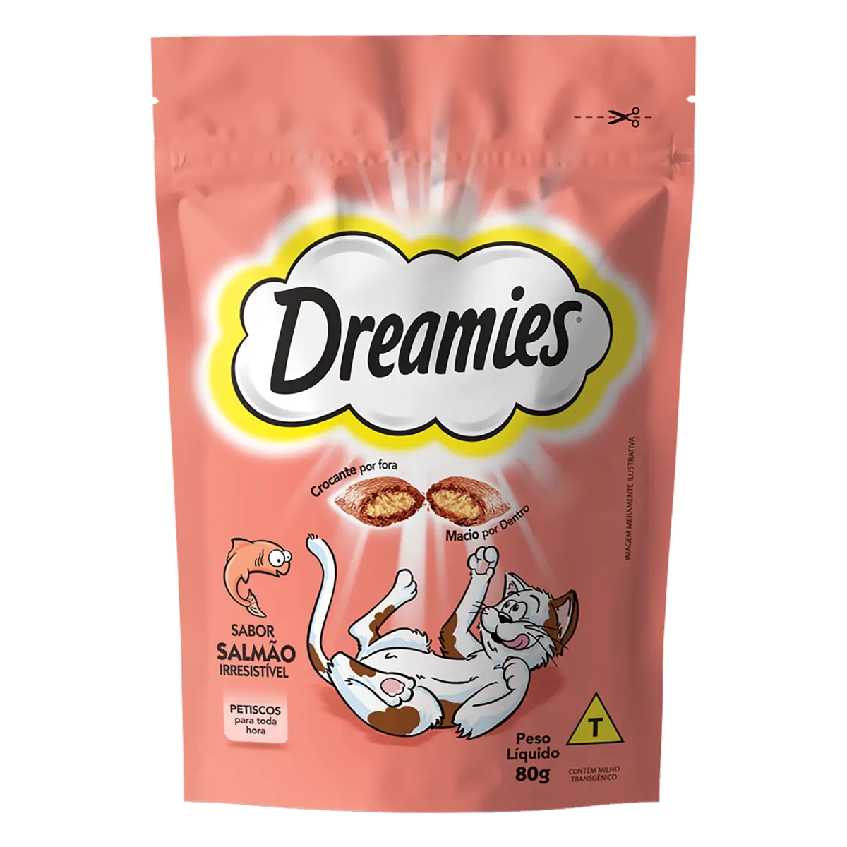 PETISCO DREAMIES SALMAO IRRESISTÍVEL 80G
