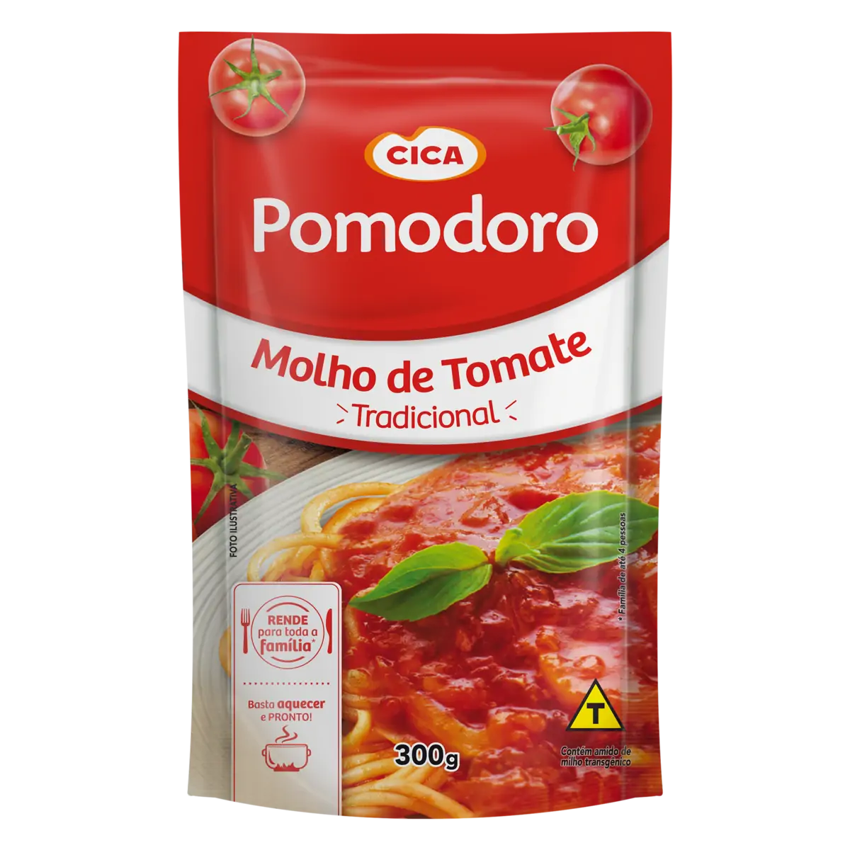 MOLHO TOMATE POMODORO CICA TRAD  300G