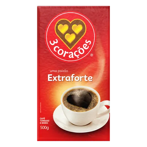 CAFE 3 CORACOES EXTRA FORTE VACUO   500G