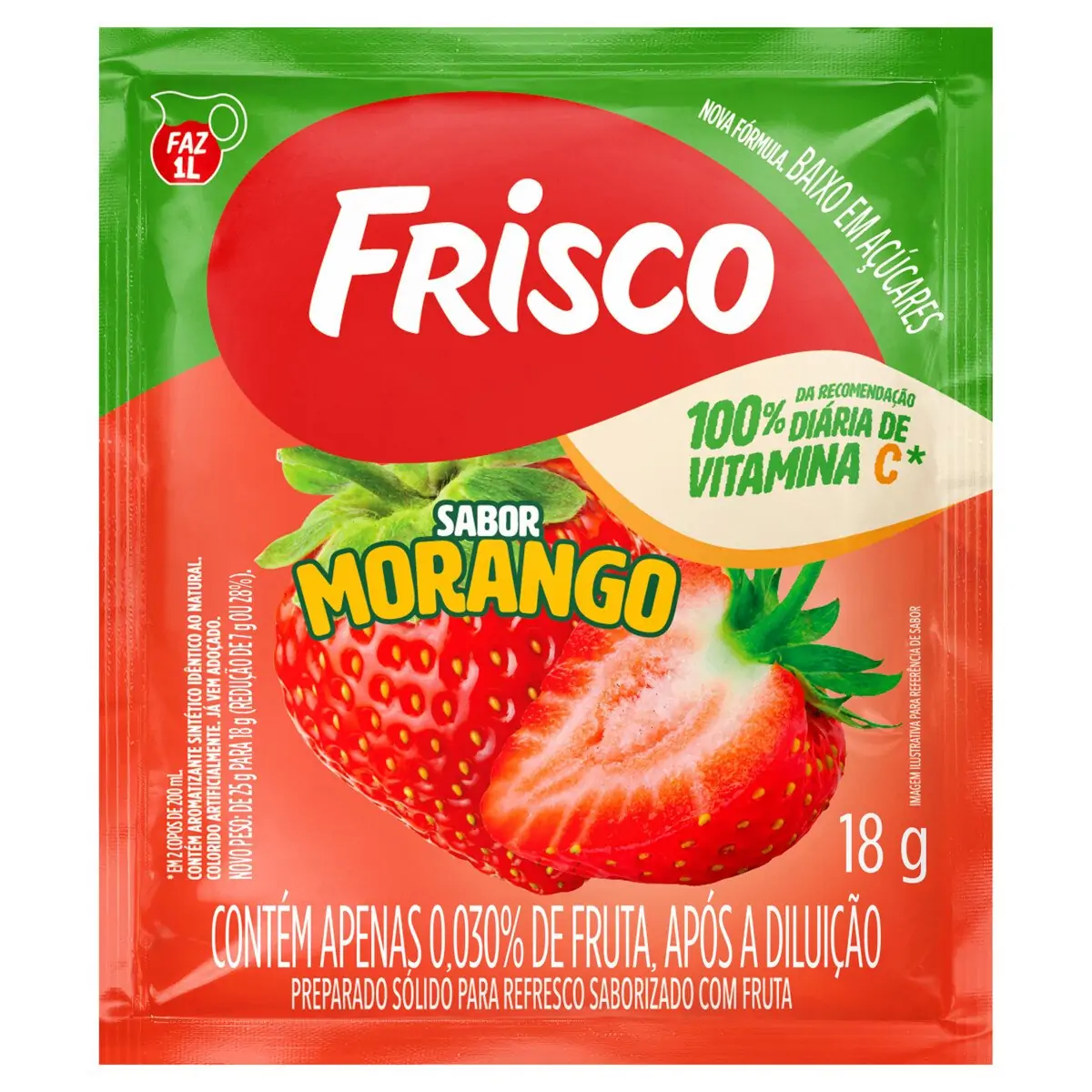 REFRESCO FRISCO MORANGO             18GR