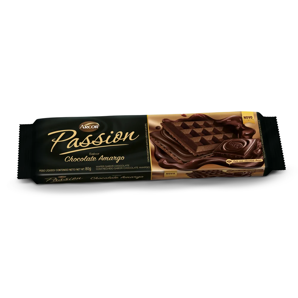 BISC ARCOR PASSION CHOC AMARGO 80G
