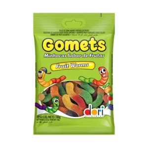 GOMETS DORI GOMA MINHOCA FRUTAS 100G