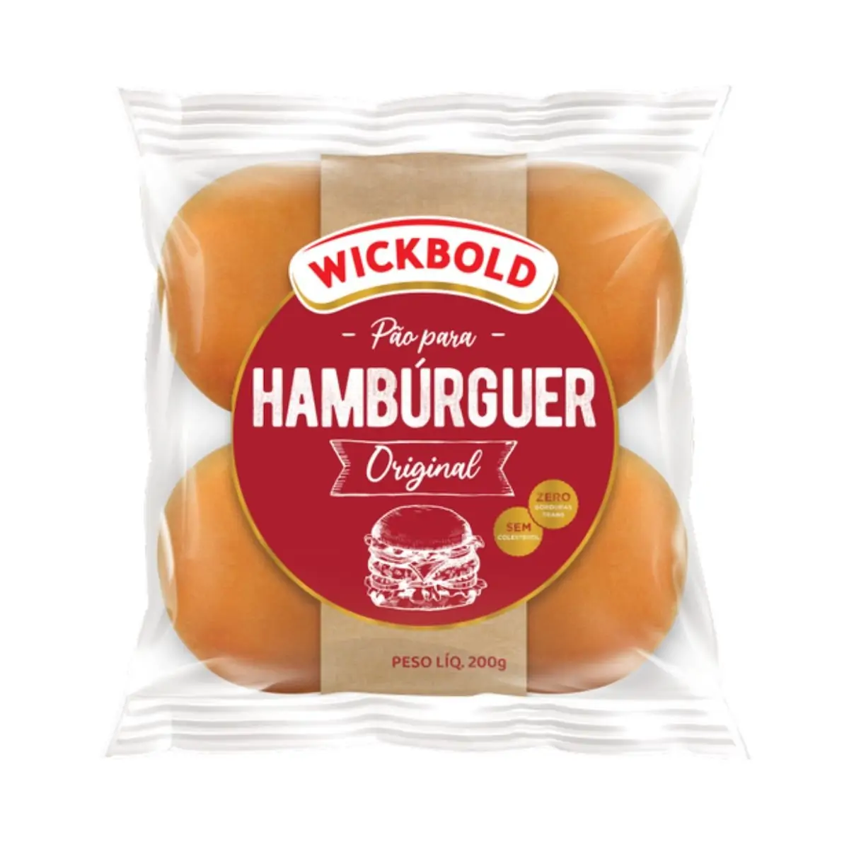 PAO HAMBURGUER WICKBOLD ORIGINAL 200G