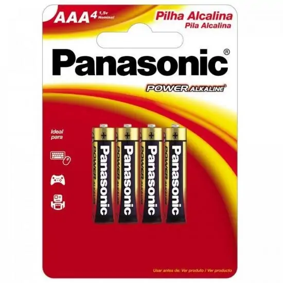 PILHA PANASONIC ALCALINA AAA 4UN