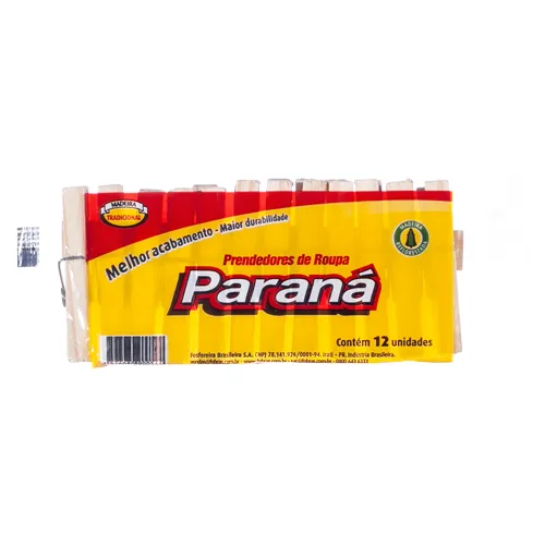 PRENDEDOR  ROUPA MADEIRA PARANA 12UN