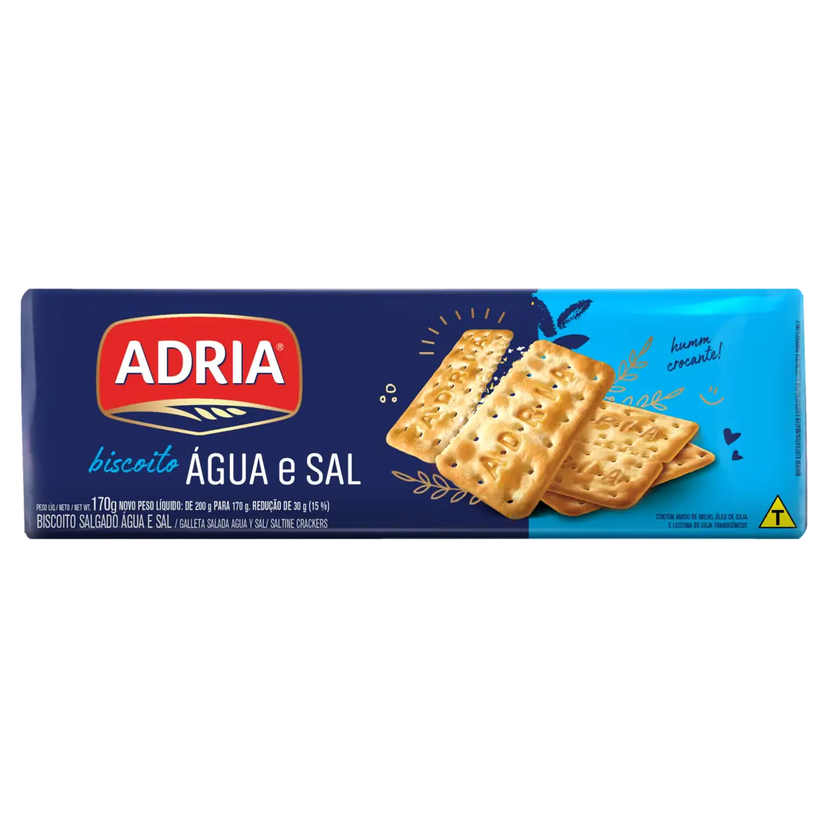 BISCOITO ADRIA AGUA E SAL 170G