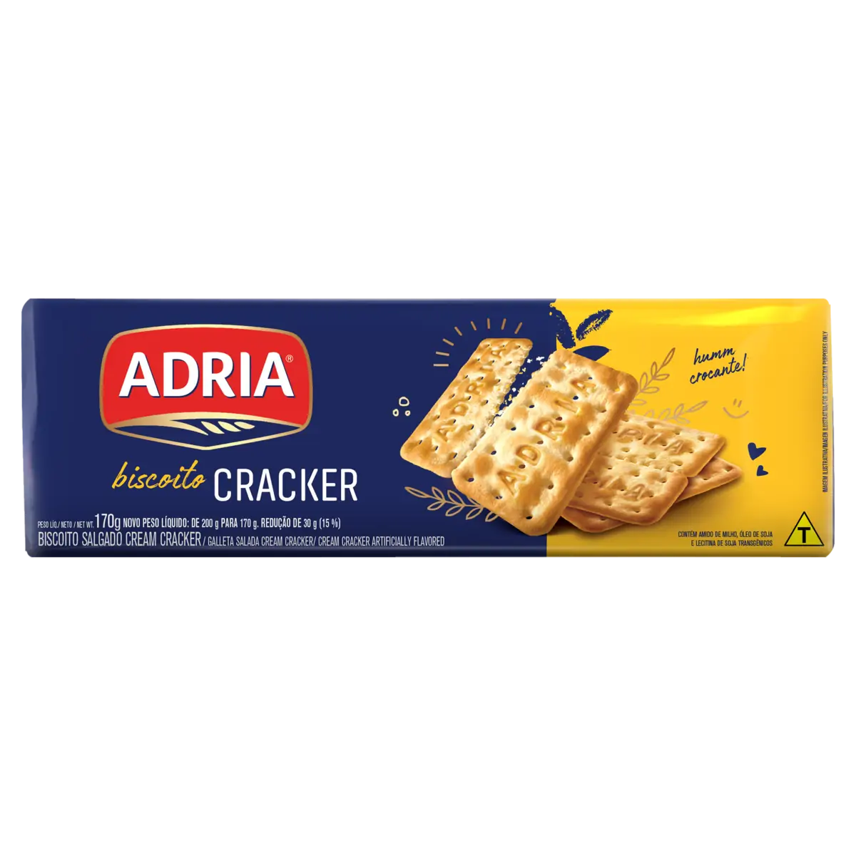 BISCOITO ADRIA CRACKER 170G