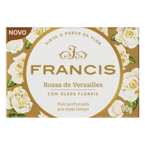 SABONETE FRANCIS LUXO ROSAS BRANCAS  90G