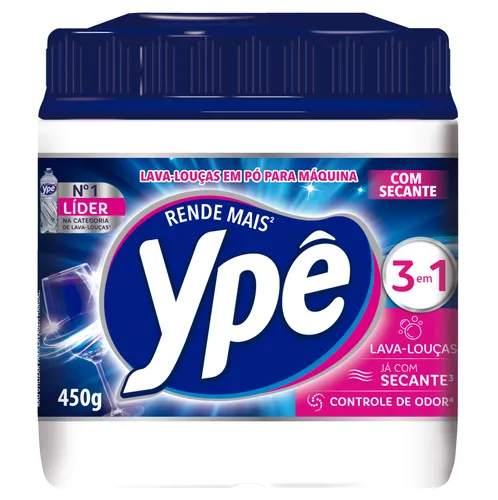 DETERG.PO YPE P/MAQ.LAVAR LOUCAS 450G