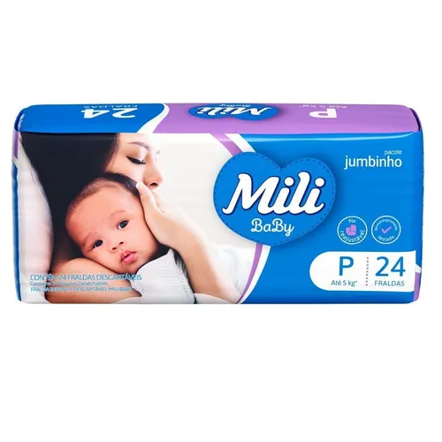 FRALDA MILI JUMBINHO P              24UN